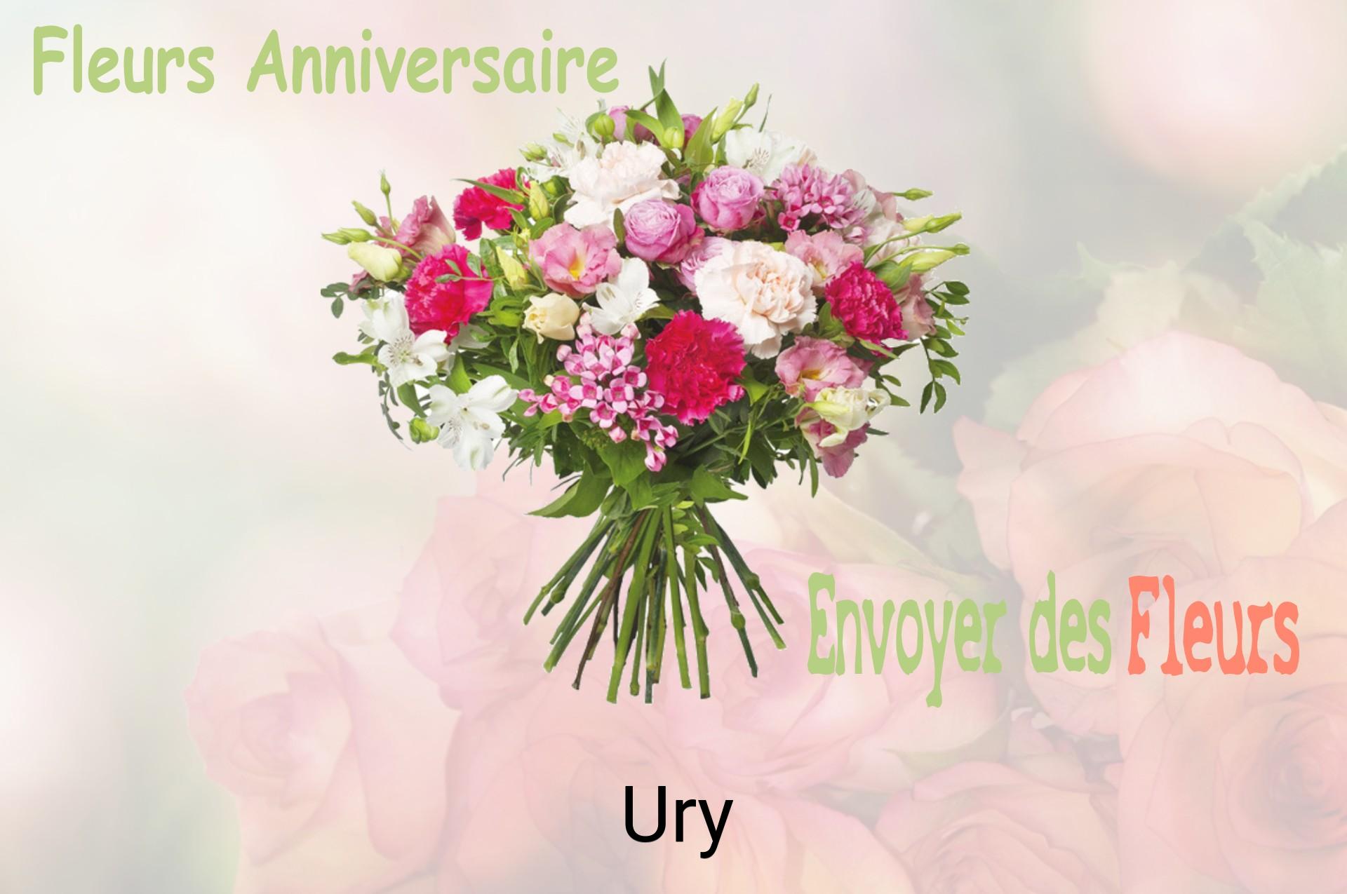 Bouquet de fleurs d’anniversaire livré à Ury